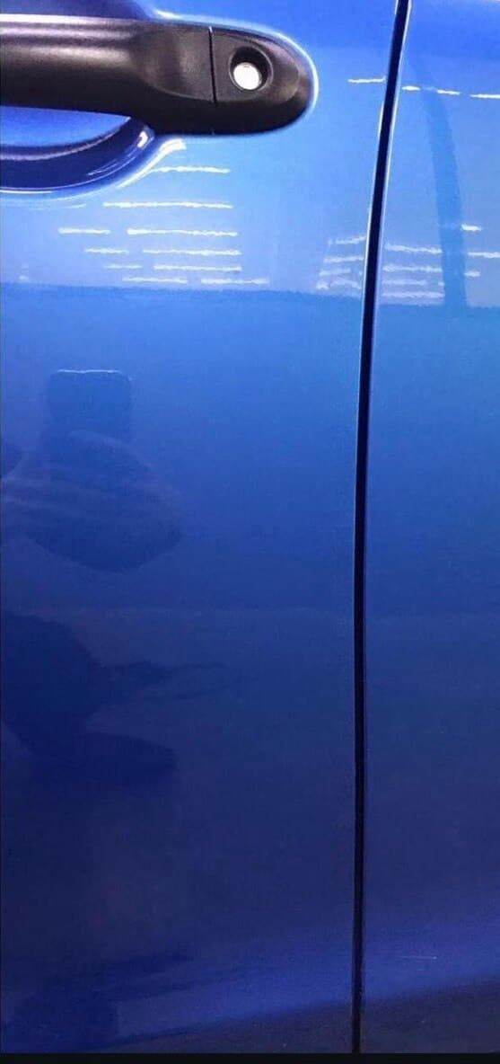 Door Edge Dent — after repair